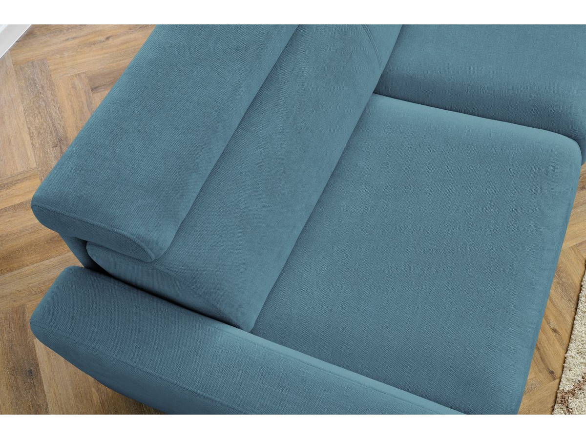 Canapé d'angle réversible convertible coffre MONACO tissu lisse