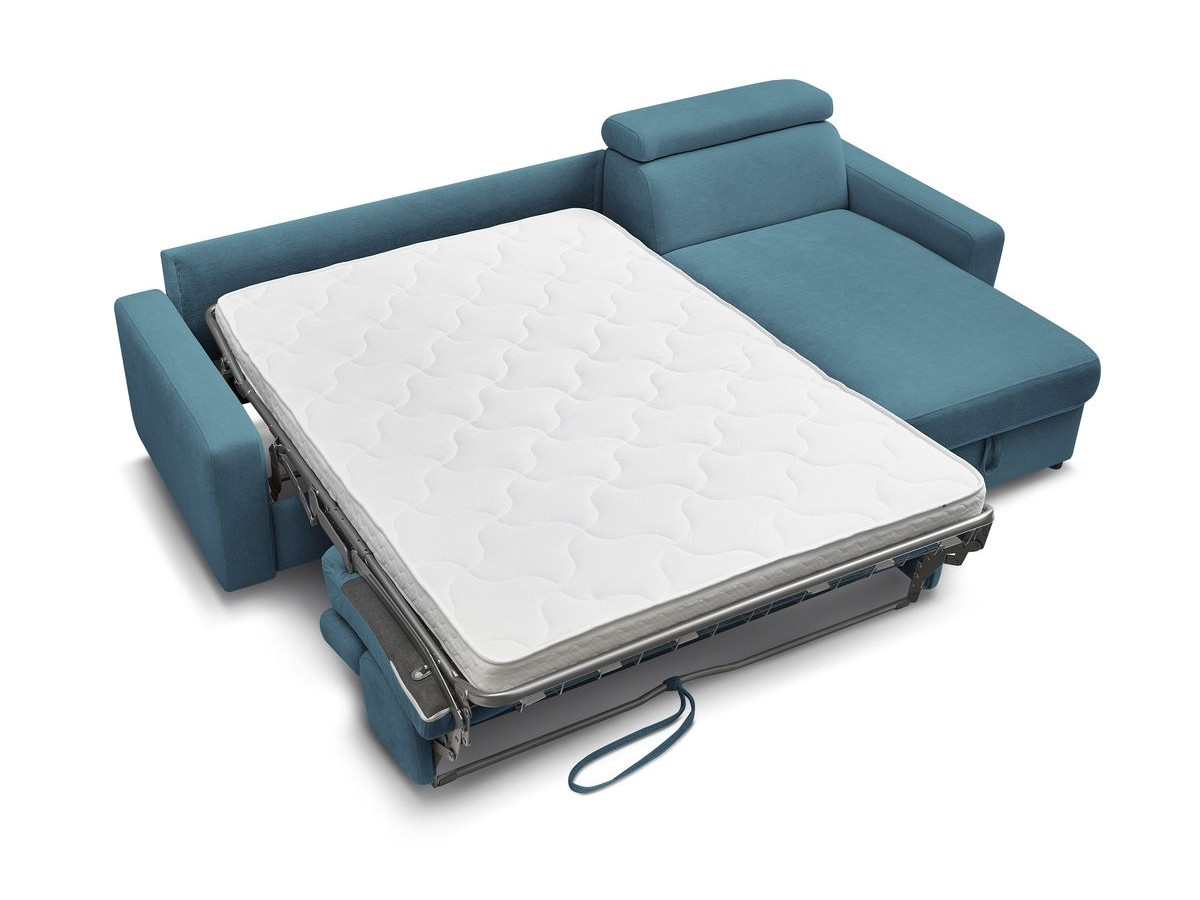 Canapé d'angle réversible convertible coffre MONACO tissu lisse