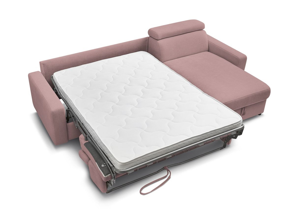 Canapé d'angle réversible convertible coffre MONACO tissu lisse