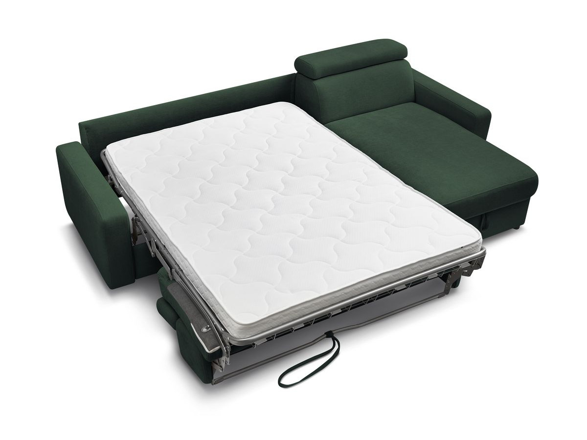 Canapé d'angle réversible convertible coffre MONACO tissu lisse