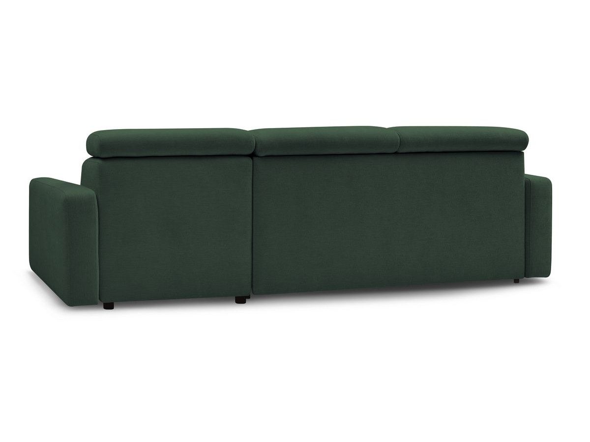 Canapé d'angle réversible convertible coffre MONACO tissu lisse