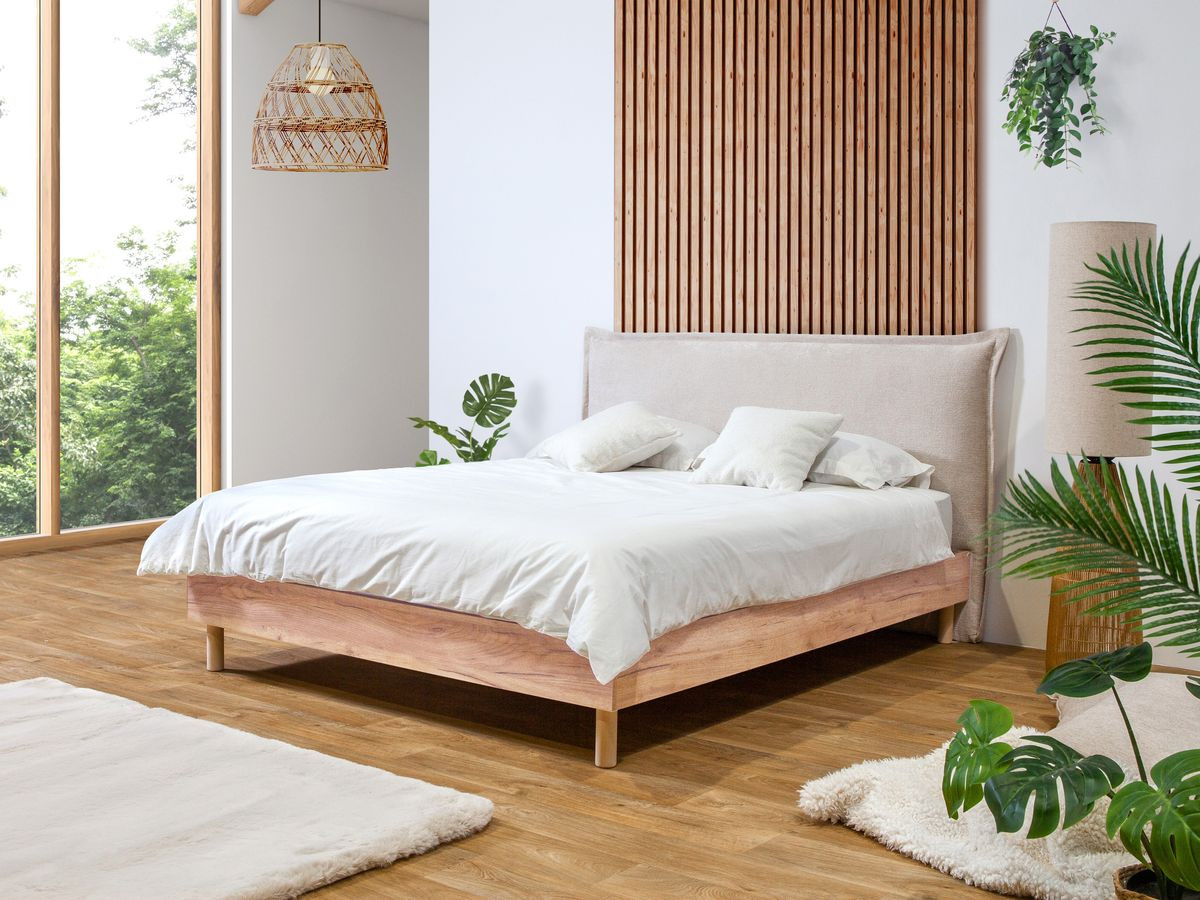 CHARLIE bed met massieve lattenbodem