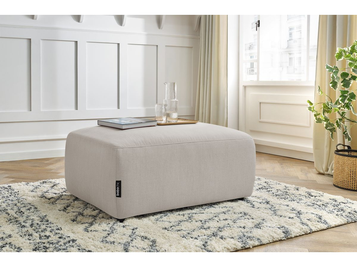 Pouf ENVY tissu chiné