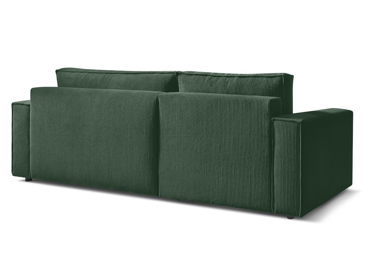 Canapé d'angle réversible convertible coffre NIHAD velours côtelé