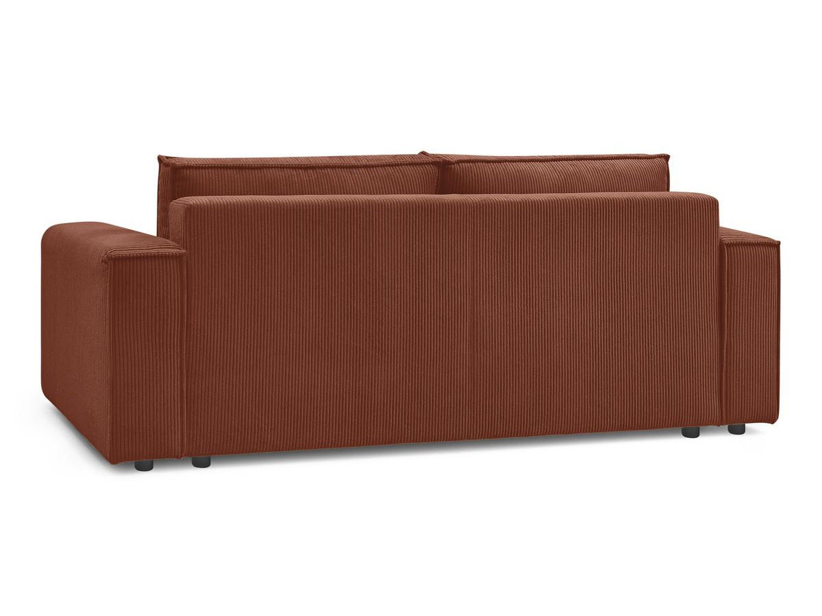 Canapé droit convertible coffre NIHAD velours côtelé