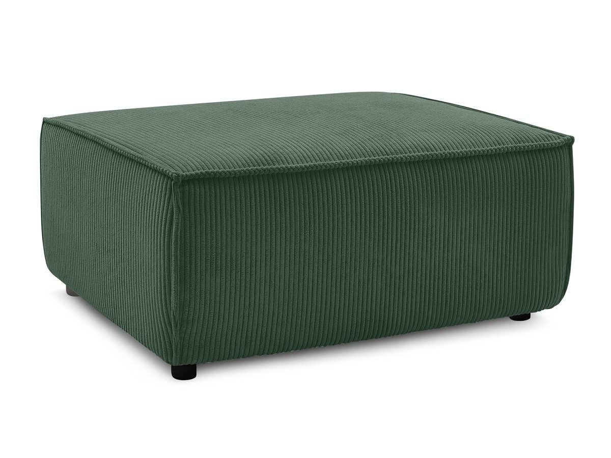 Pouf NIHAD velours côtelé vert foncé — vue 6