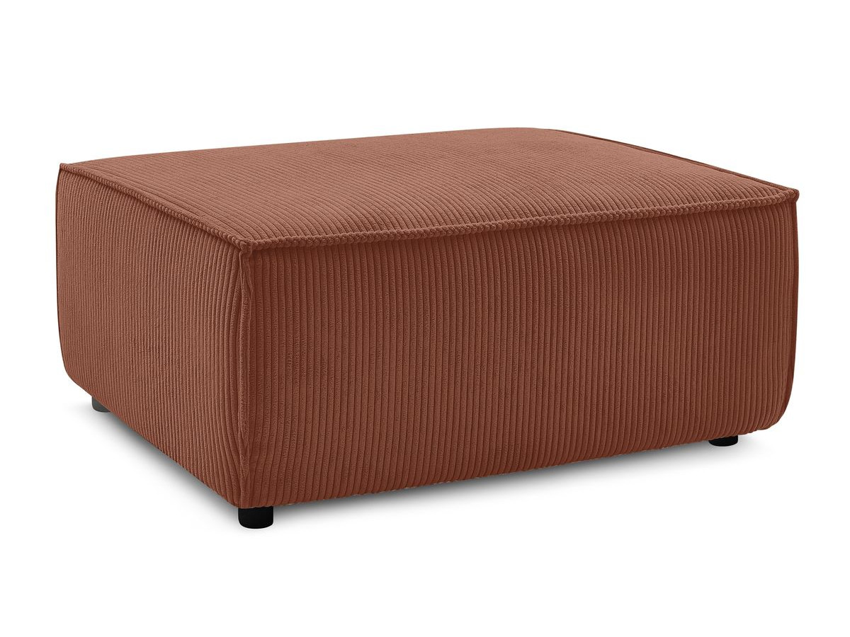 Pouf NIHAD velours côtelé orange — vue 6