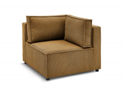 Angle pour canapé modulable NIHAD tissu velours côtelé