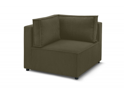 Angle pour canapé modulable NIHAD tissu velours côtelé