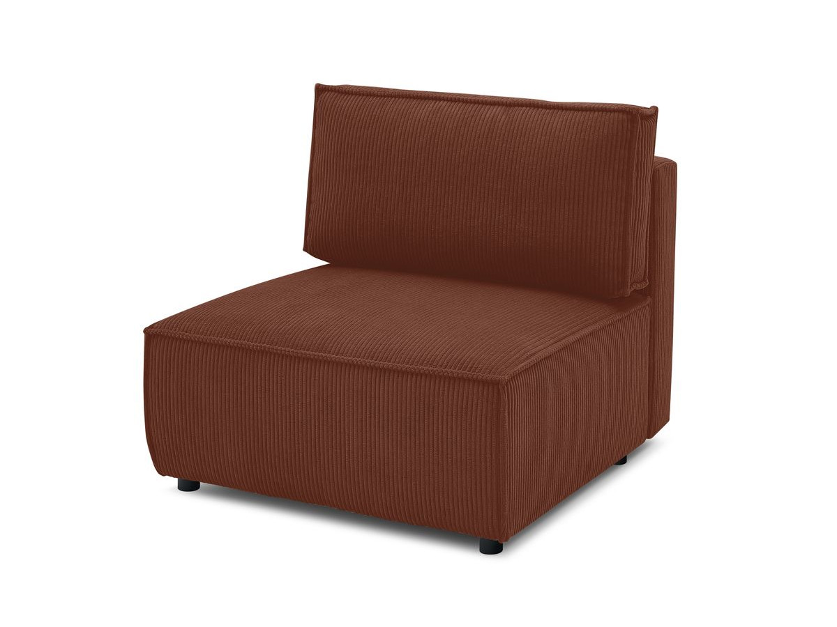 Chauffeuse 1 place pour canapé modulable NIHAD tissu velours côtelé