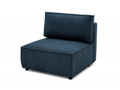 Chauffeuse 1 place pour canapé modulable NIHAD tissu velours côtelé