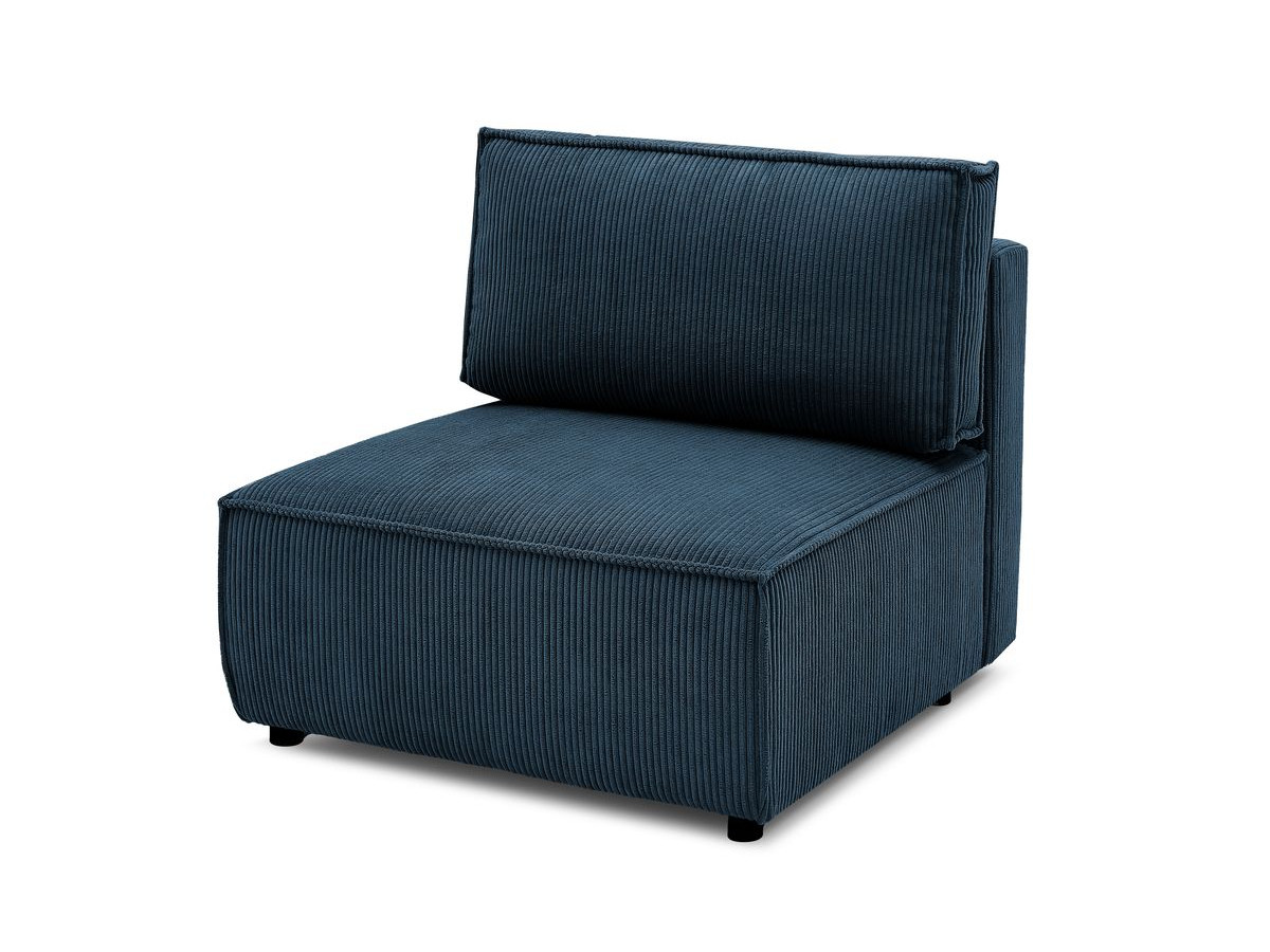 Chauffeuse 1 place pour canapé modulable NIHAD tissu velours côtelé