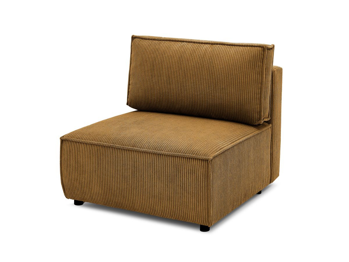 Chauffeuse 1 place pour canapé modulable NIHAD tissu velours côtelé