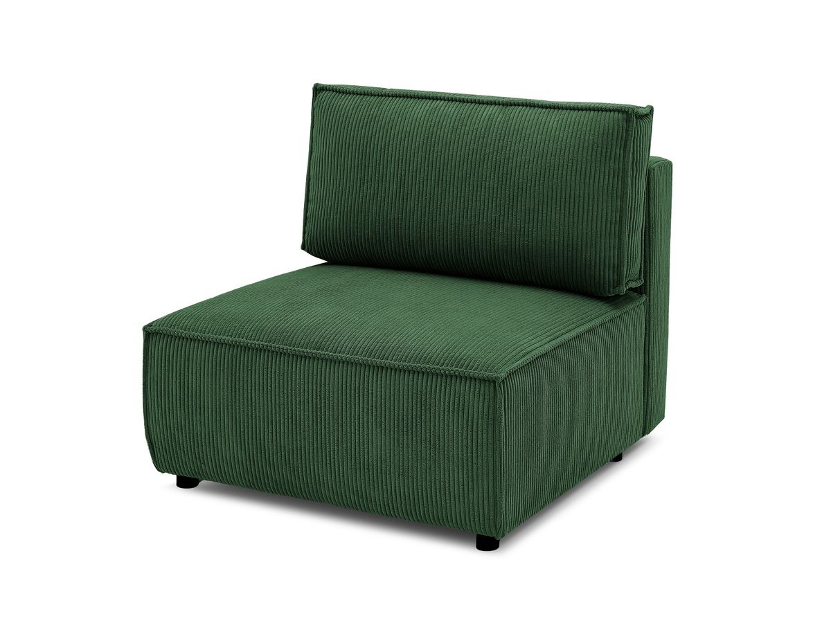 Chauffeuse 1 place pour canapé modulable NIHAD tissu velours côtelé
