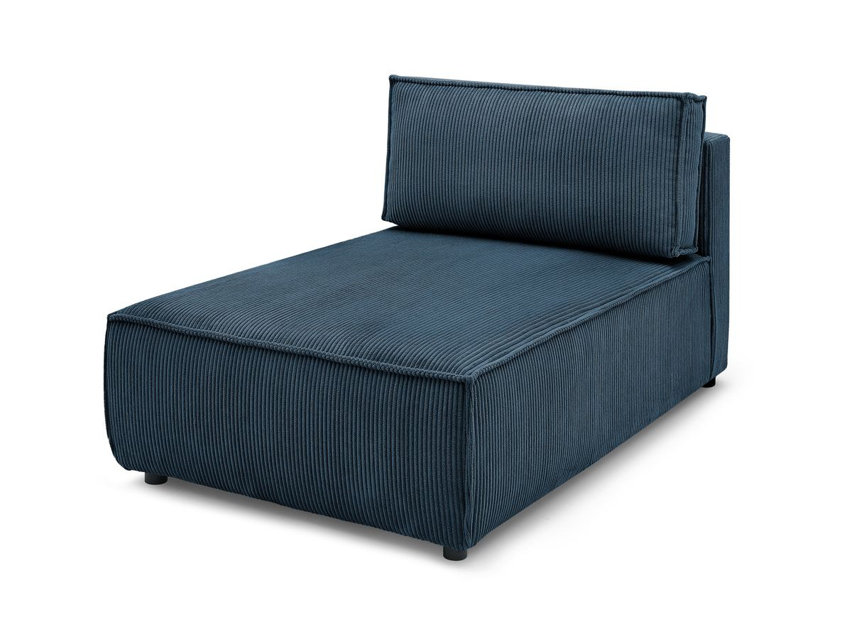 Chaise longue zonder armleuningen voor modulaire NIHAD-bank in corduroystof