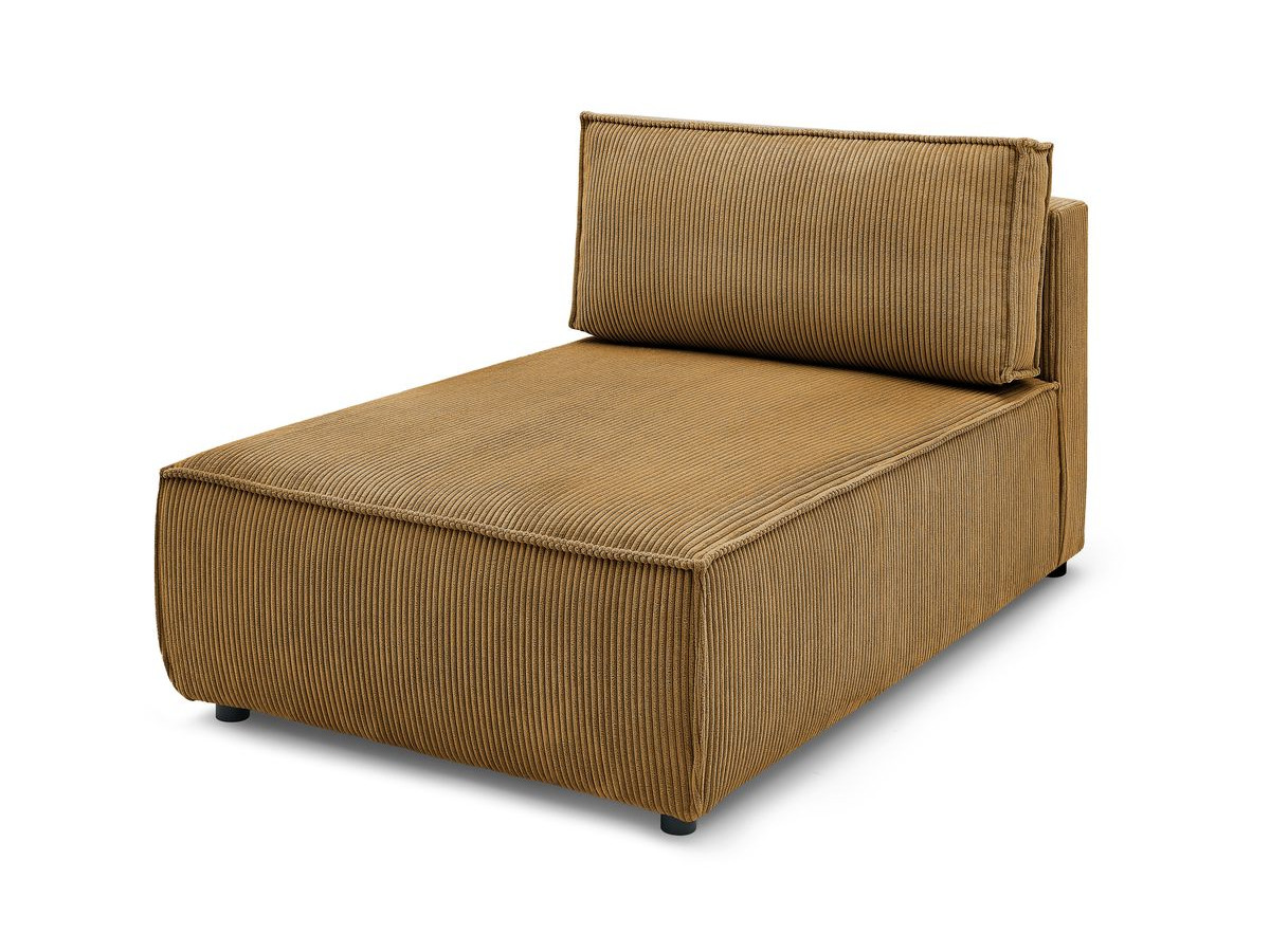Chaise longue zonder armleuningen voor modulaire NIHAD-bank in corduroystof