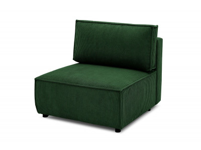 Méridienne sans accoudoir pour canapé modulable NIHAD tissu velours côtelé