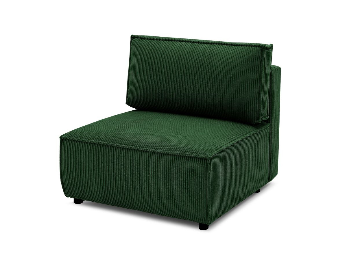 Chaise longue zonder armleuningen voor modulaire NIHAD-bank in corduroystof