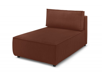 Méridienne sans accoudoir pour canapé modulable NIHAD tissu velours côtelé