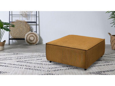 Pouf pour canapé modulable NIHAD tissu velours côtelé