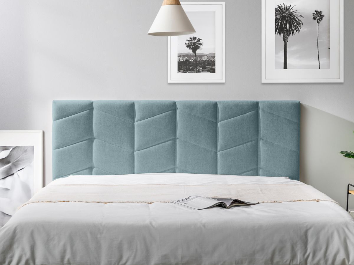 Tête de lit BELLEVILLE bleu clair — vue 4