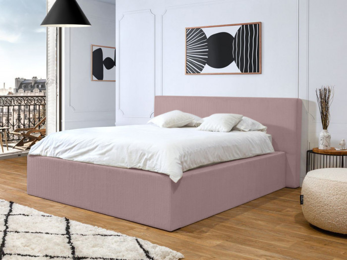 Lit coffre NIHAD rangement XL