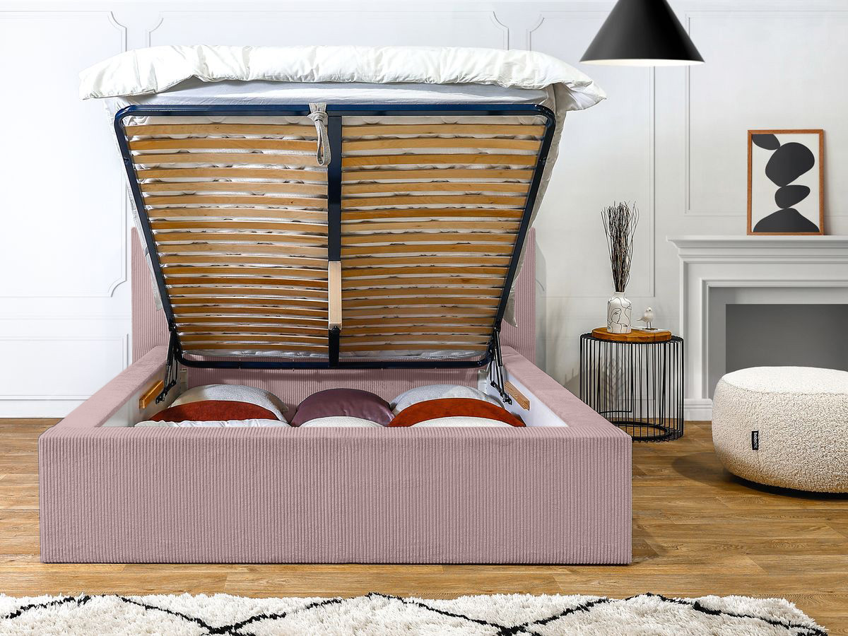 Lit coffre NIHAD rangement XL