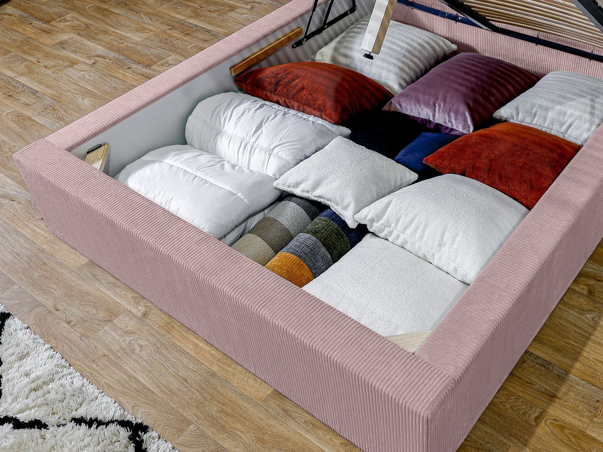 Lit coffre NIHAD rangement XL