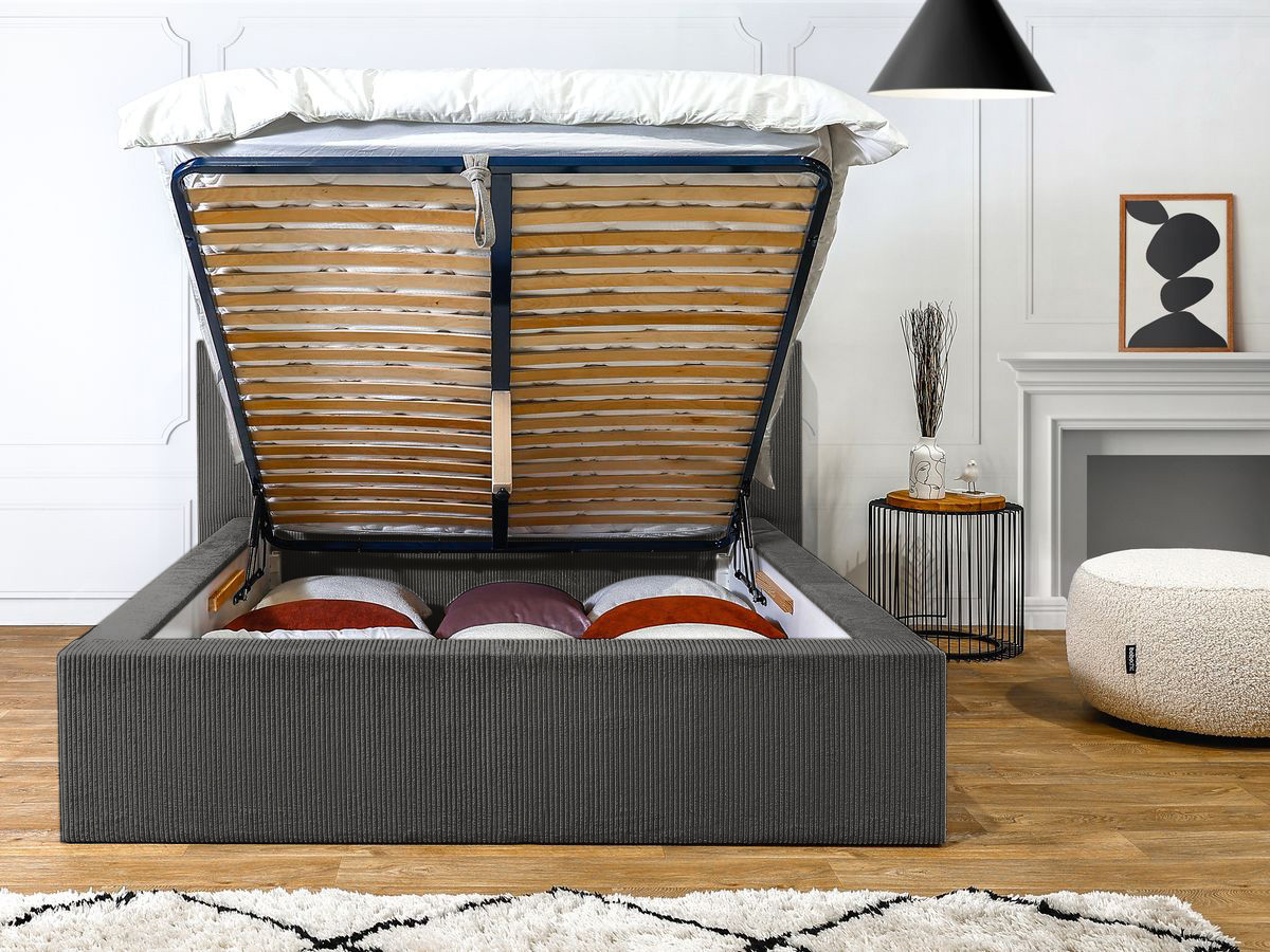 Lit coffre NIHAD rangement XL