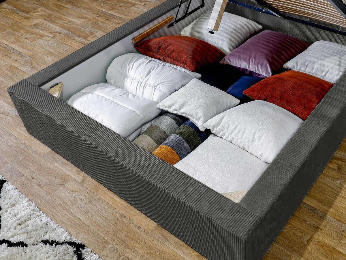 Lit coffre NIHAD rangement XL
