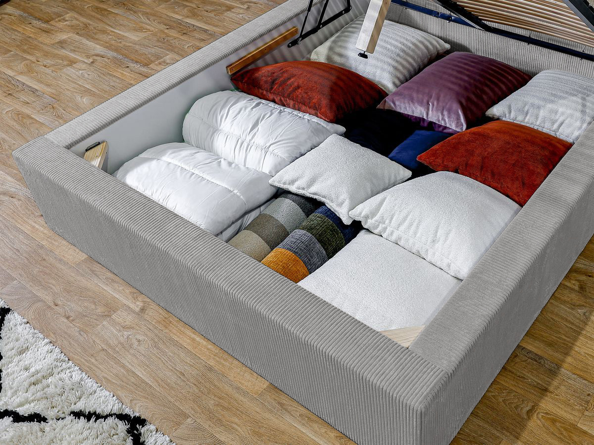 Lit coffre NIHAD rangement XL