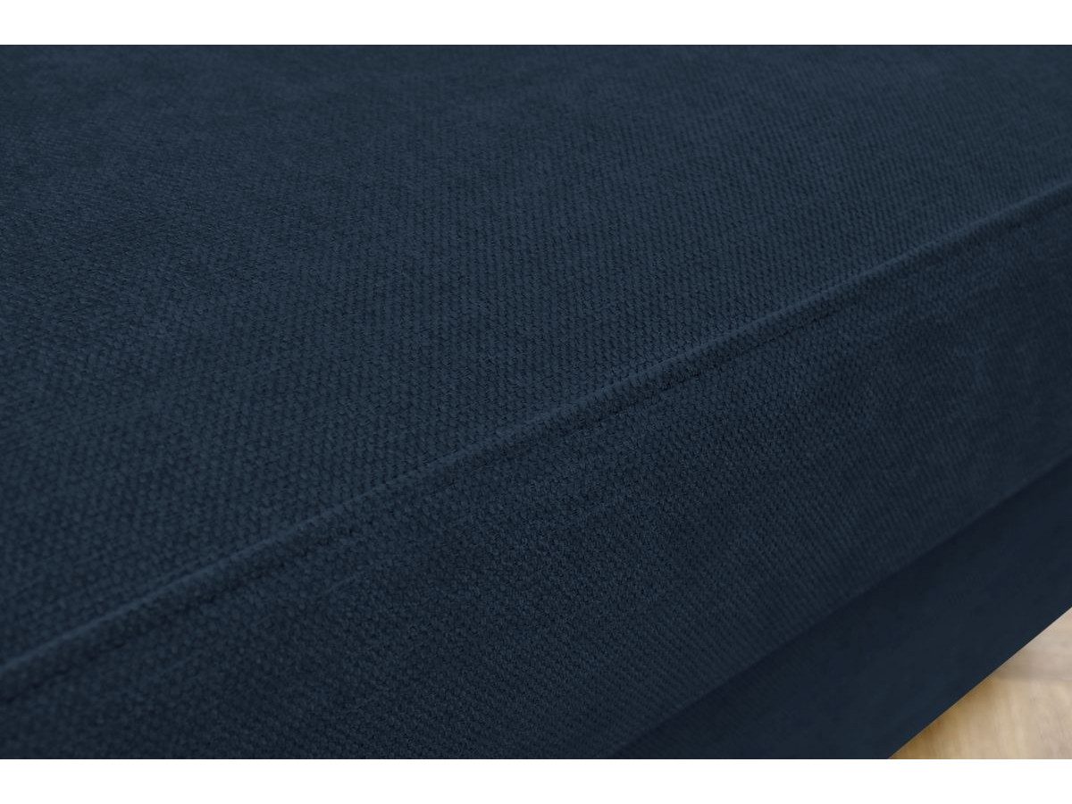 Canapé droit convertible MONACO ouverture express tissu lisse