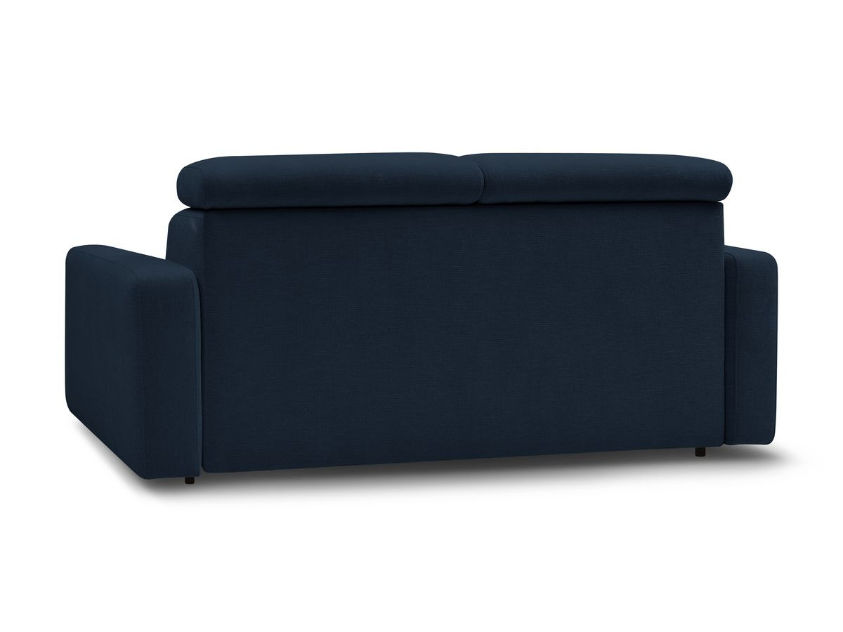 Canapé droit convertible MONACO ouverture express tissu lisse