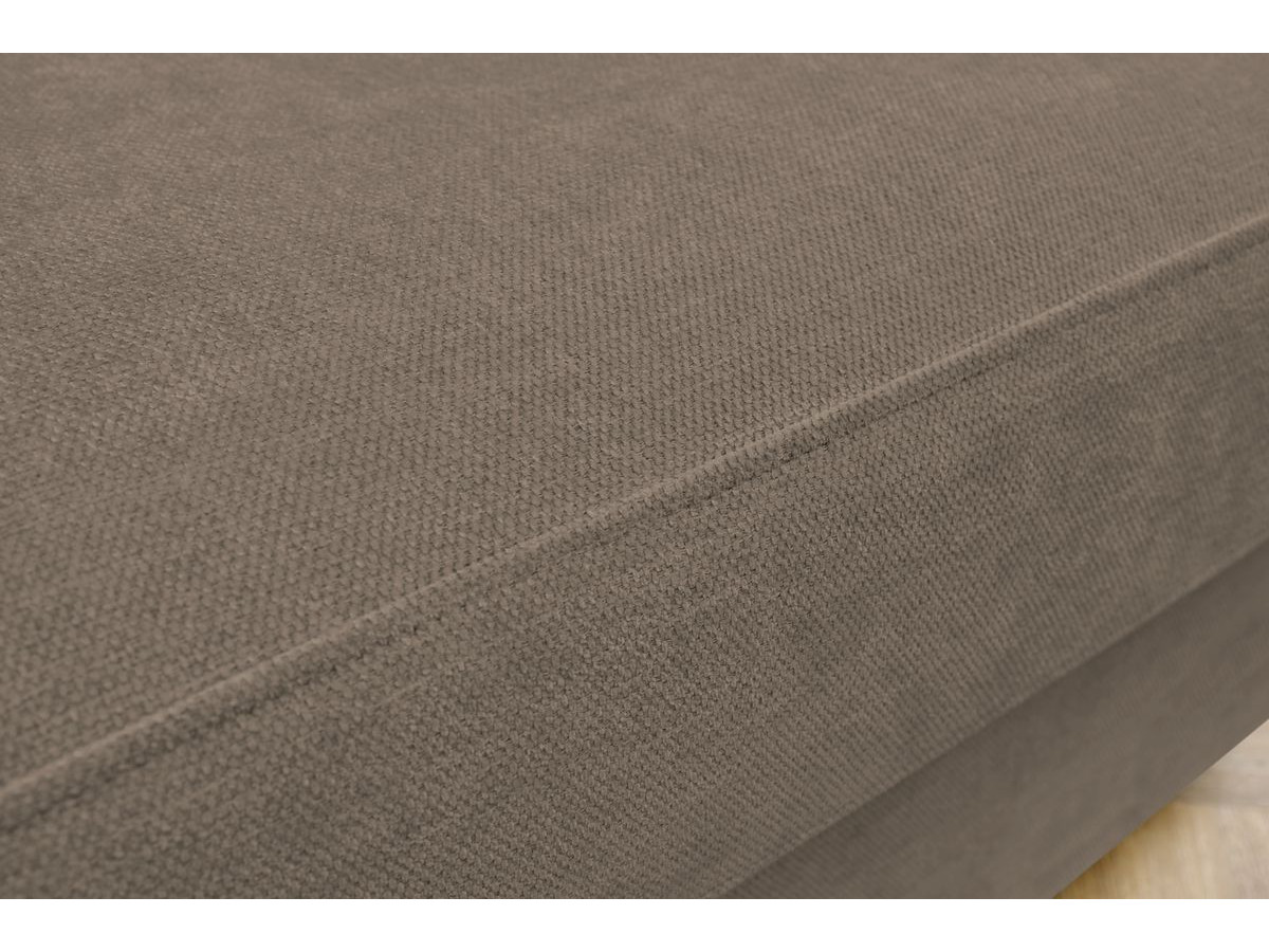 Canapé droit convertible MONACO ouverture express tissu lisse