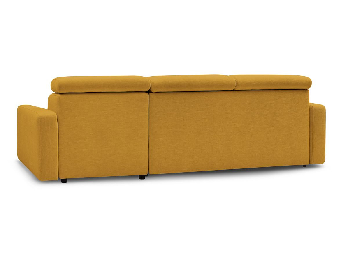 Canapé d'angle réversible convertible coffre MONACO tissu lisse