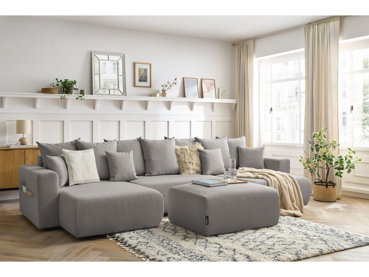 Panoramiczna sofa rozkładana ENVY Fabric