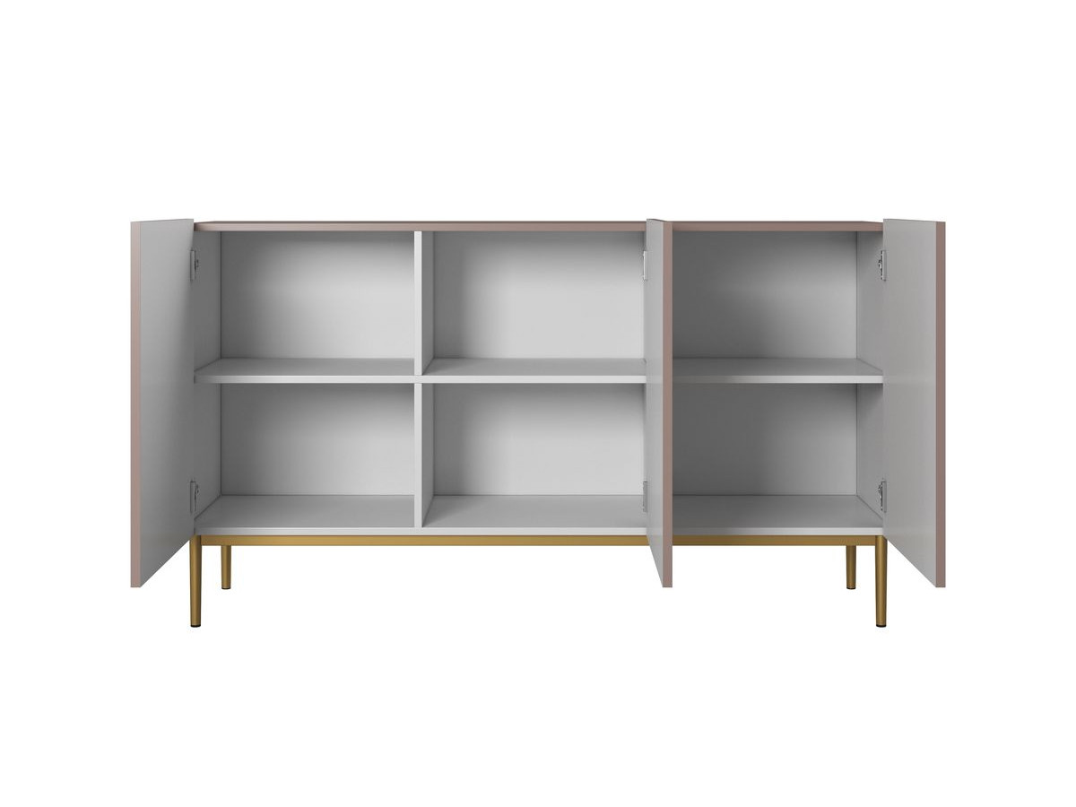KASHA 3-deurs dressoir 150 cm gouden poten