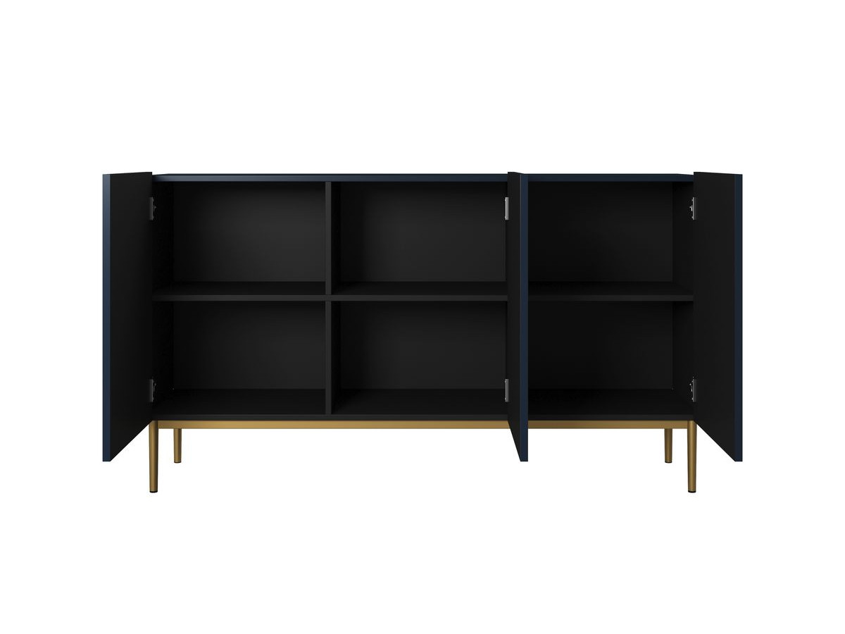 KASHA 3-deurs dressoir 150 cm gouden poten