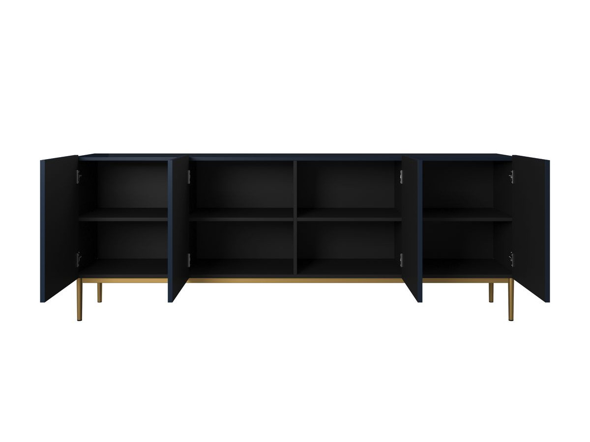 Buffet 4 portes 200 cm KASHA Pieds or