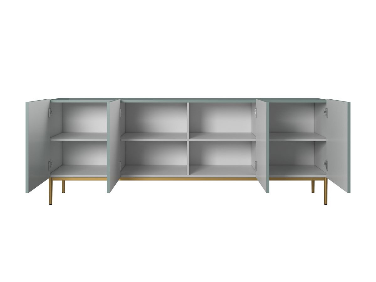 Buffet 4 portes 200 cm KASHA Pieds or