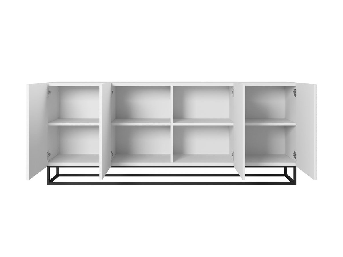 ALICE 4-deurs dressoir 200 cm metalen poten