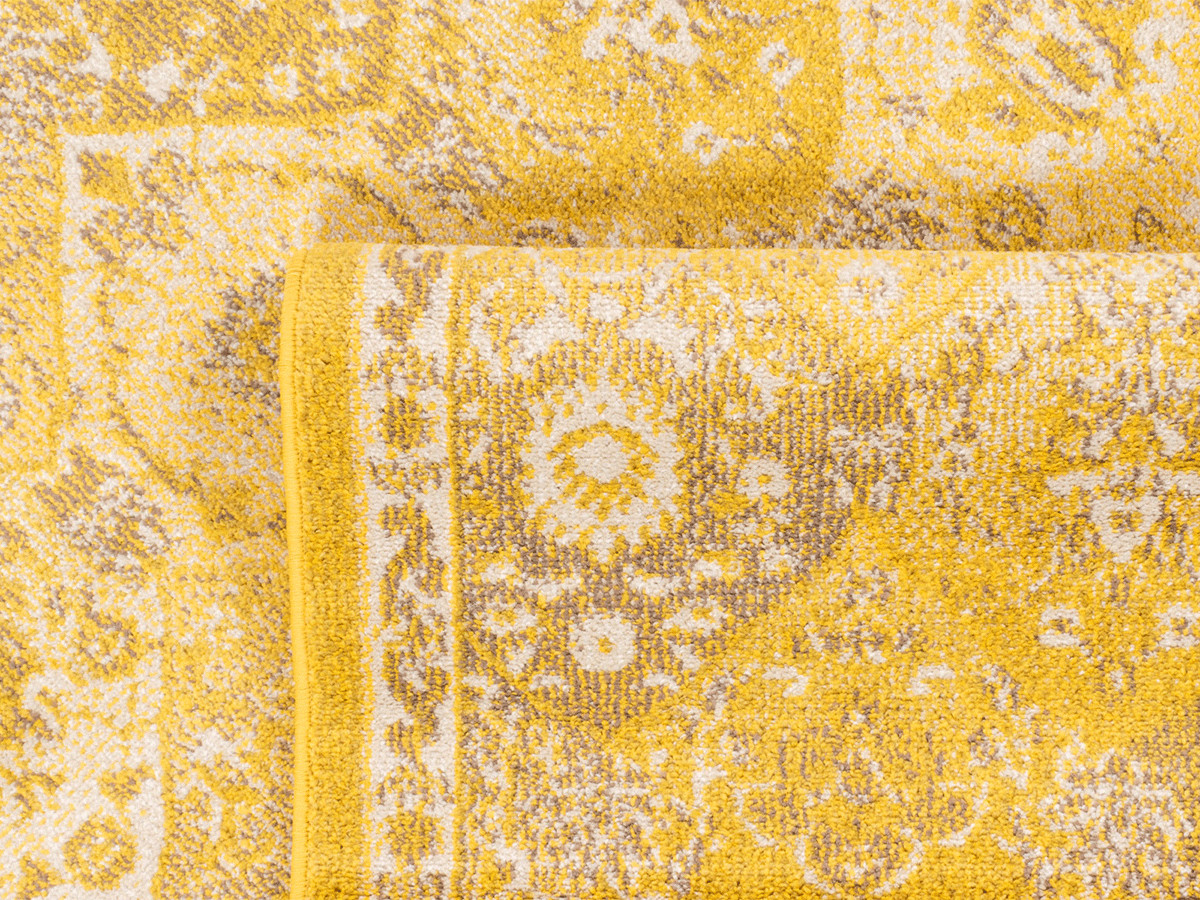 Tapis poils ras MIRA motif vintage