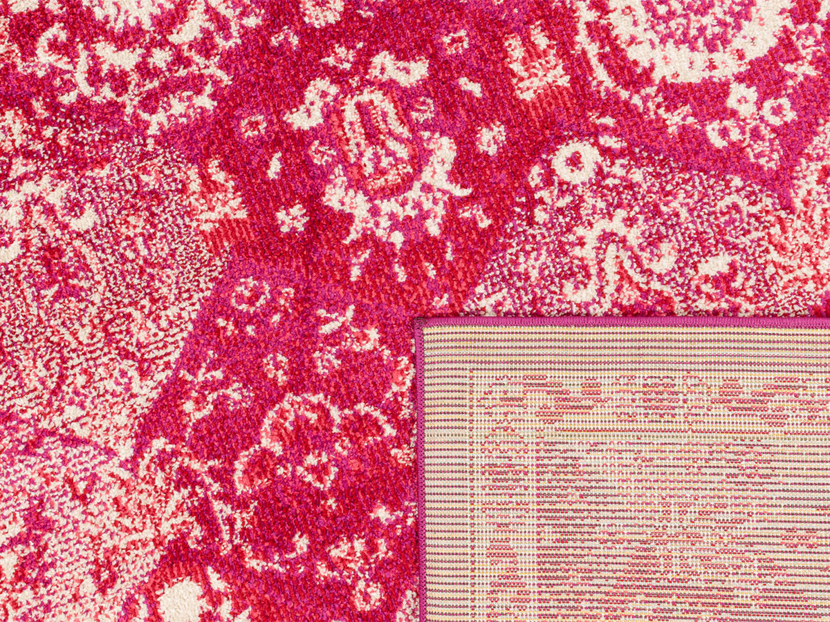 Tapis poils ras MIRA motif vintage