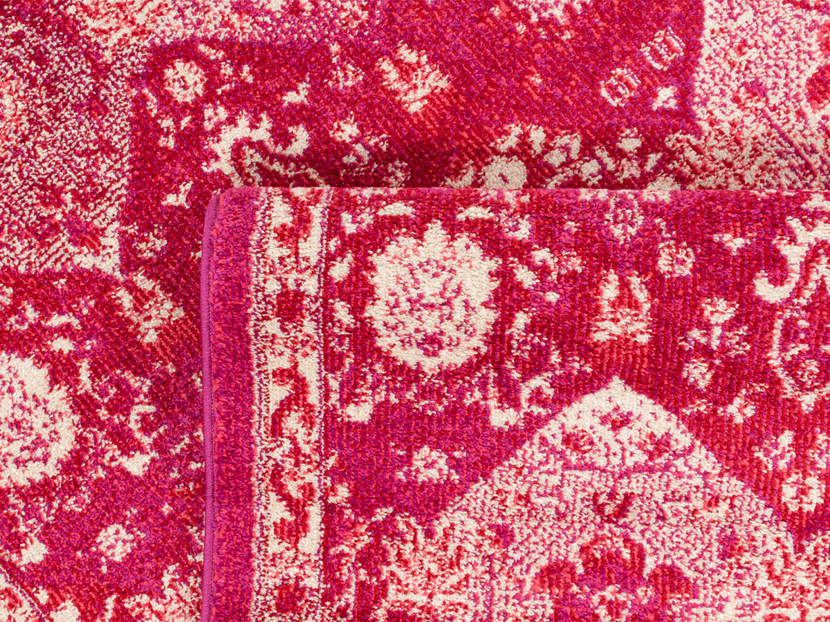 Tapis poils ras MIRA motif vintage