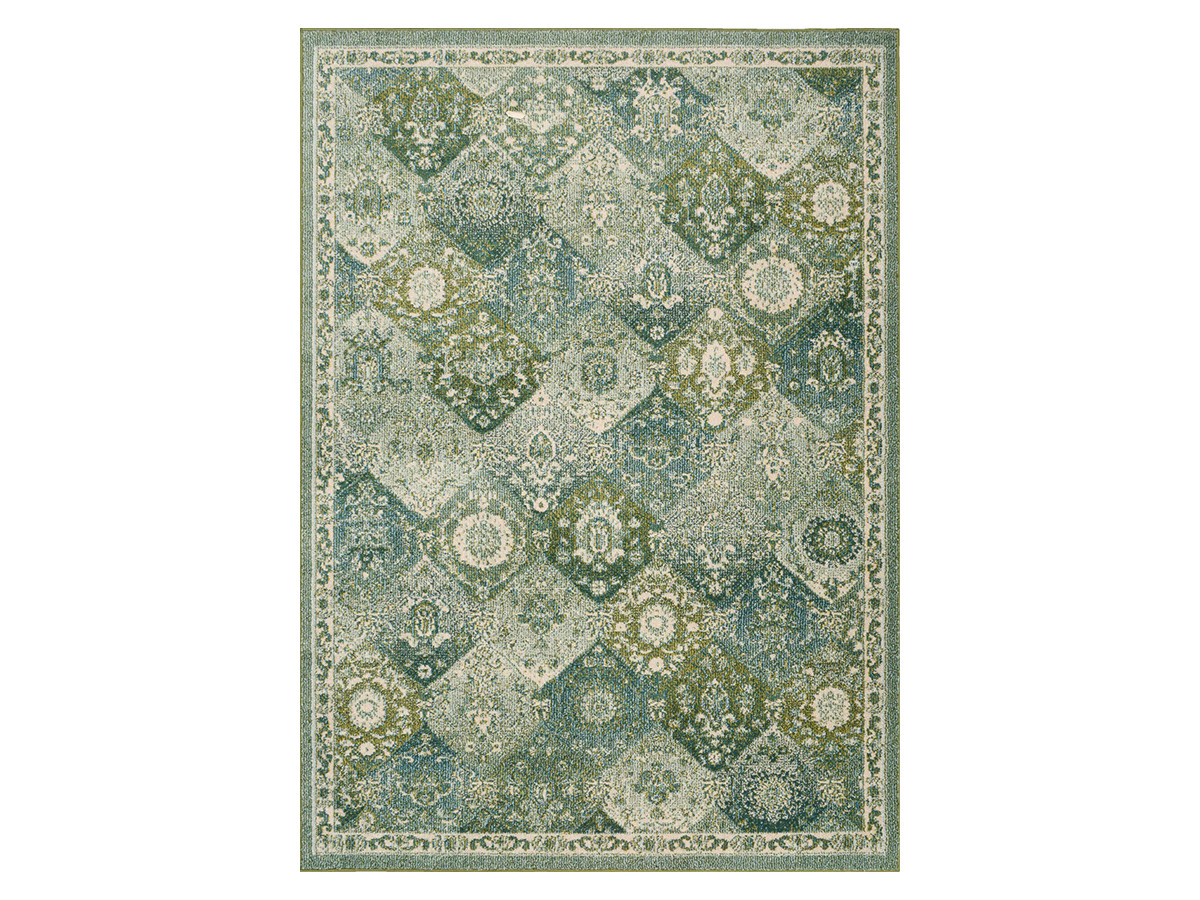 MIRA laagpolig vloerkleed met vintage patroon