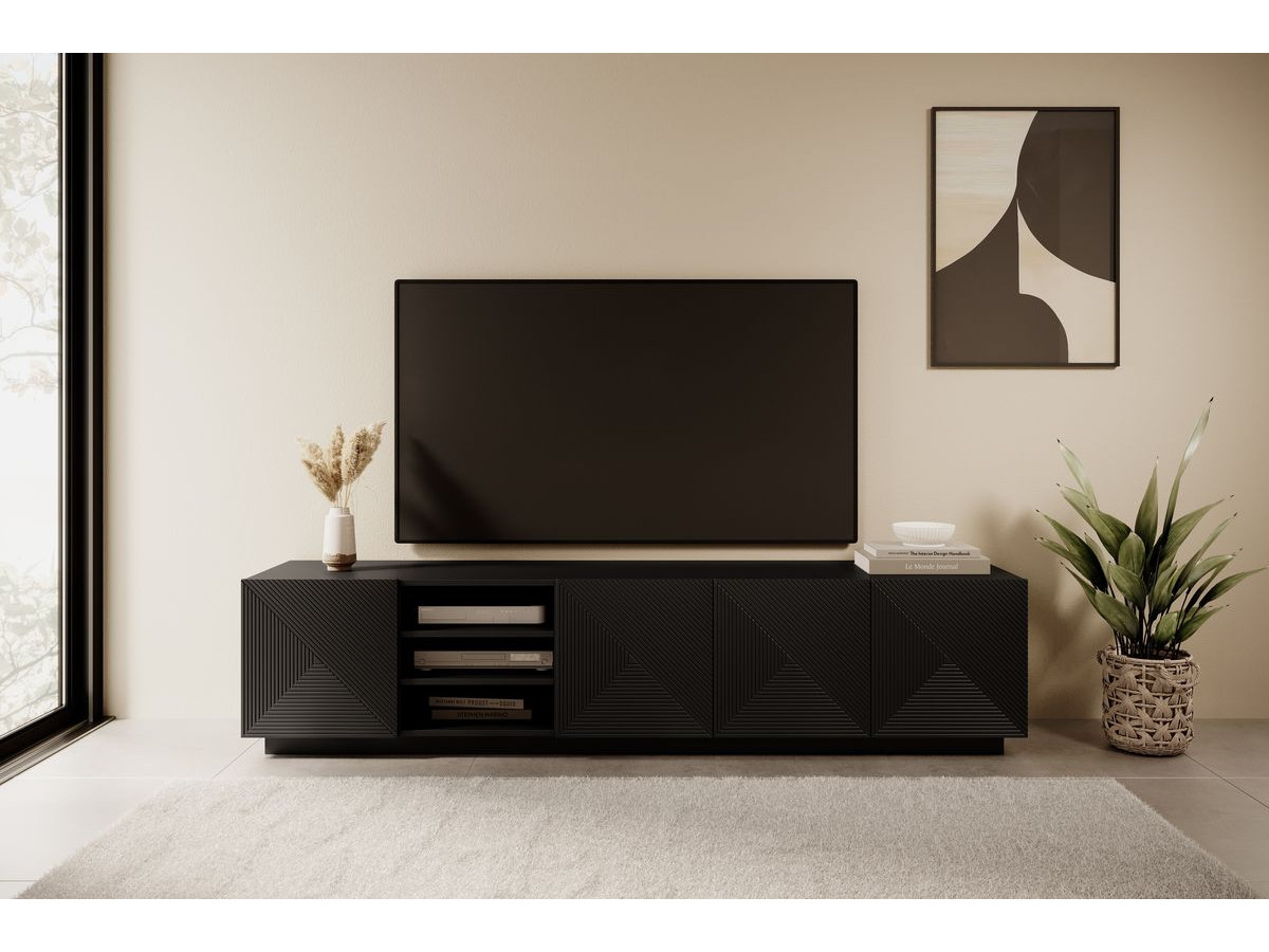 Meuble TV 200 cm ELIA avec niche