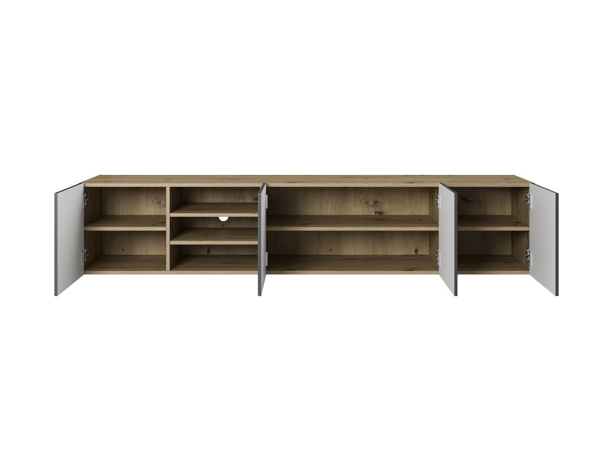 ALICE 200 cm wandmeubel met nissen