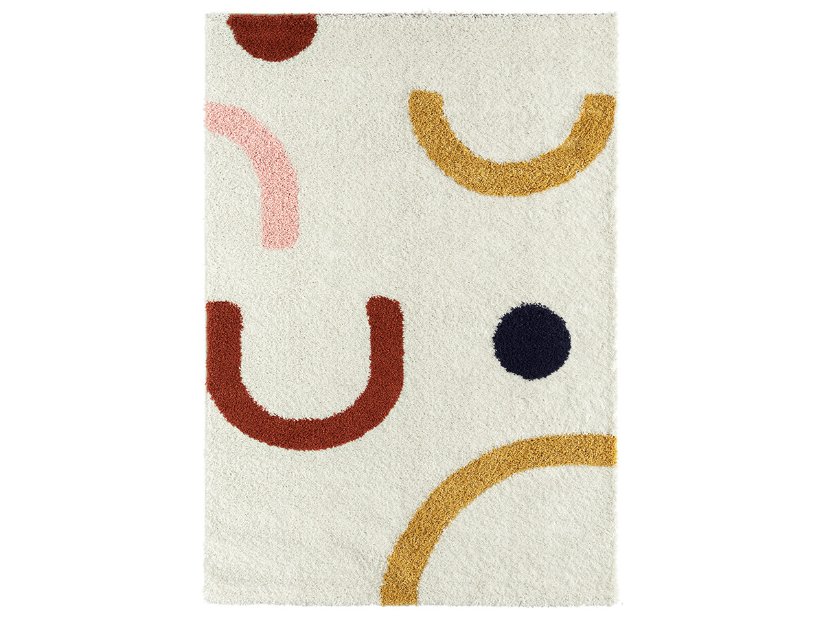 Tapis shaggy LOUNA motif abstrait Tapis shaggy LOUNA motif abstrait
