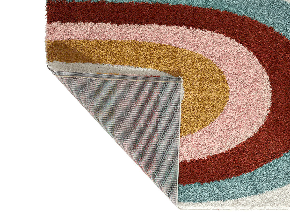NELIA shaggy vloerkleed met abstract patroon