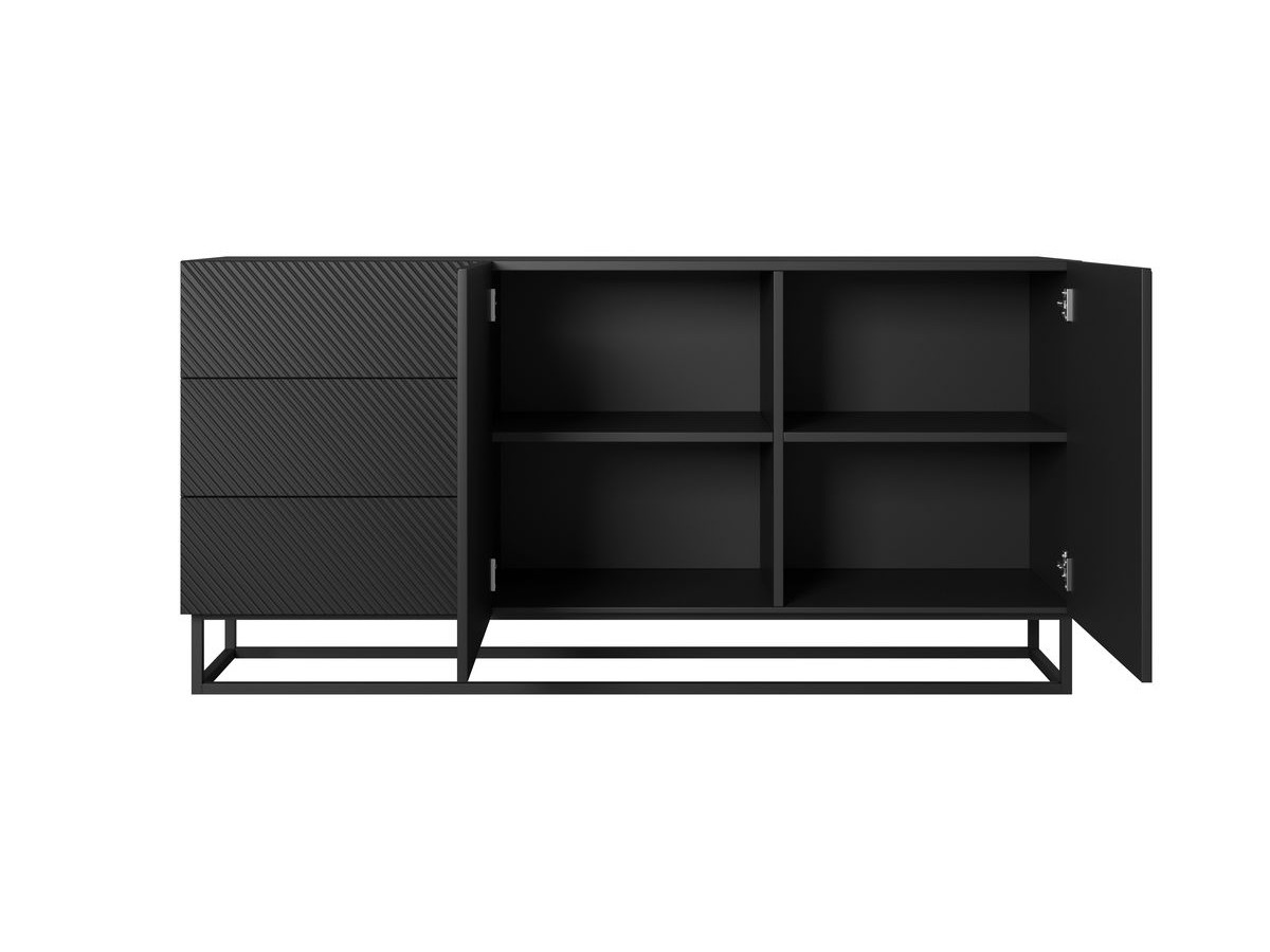 ALICE 2-deurs dressoir 167 cm metalen poten